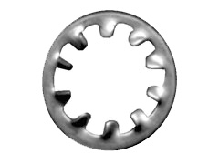 LOCK WASHER 1/4" INTERNAL TOOTH ZINC